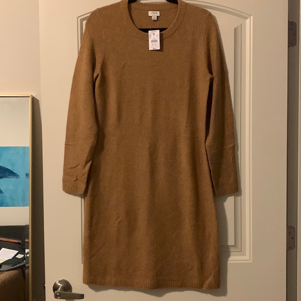 J.Crew Camel Sweater Dress - Size S